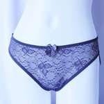 See through full lace thong panties for ladies